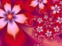 pic for Red Flower Pattern 